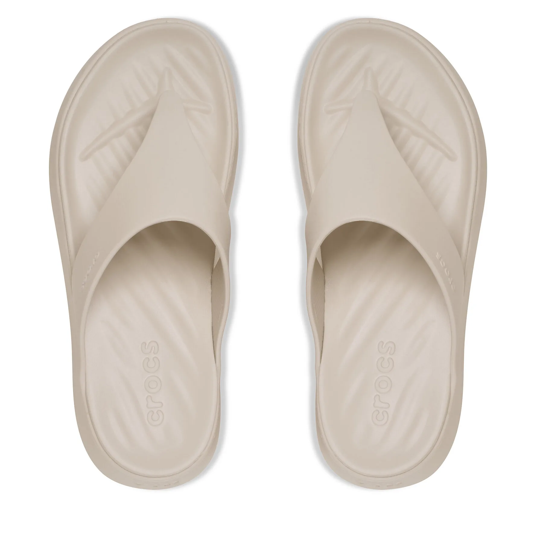 Дамски джапанки Crocs Getaway Triangle Flip бежови