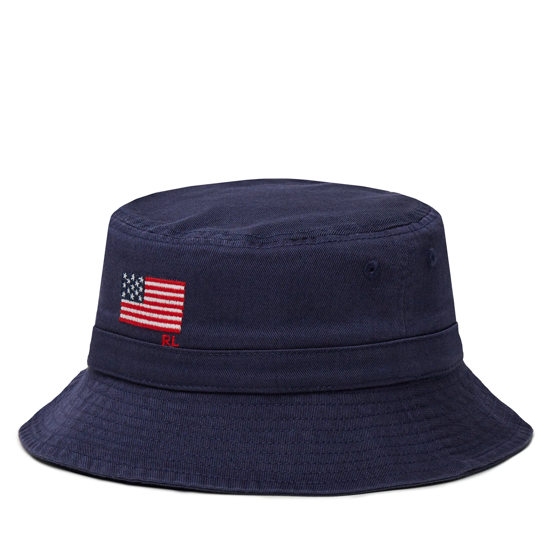 Детска шапка с периферия Polo Ralph Lauren тъмносиня – Шапки с периферия и капели