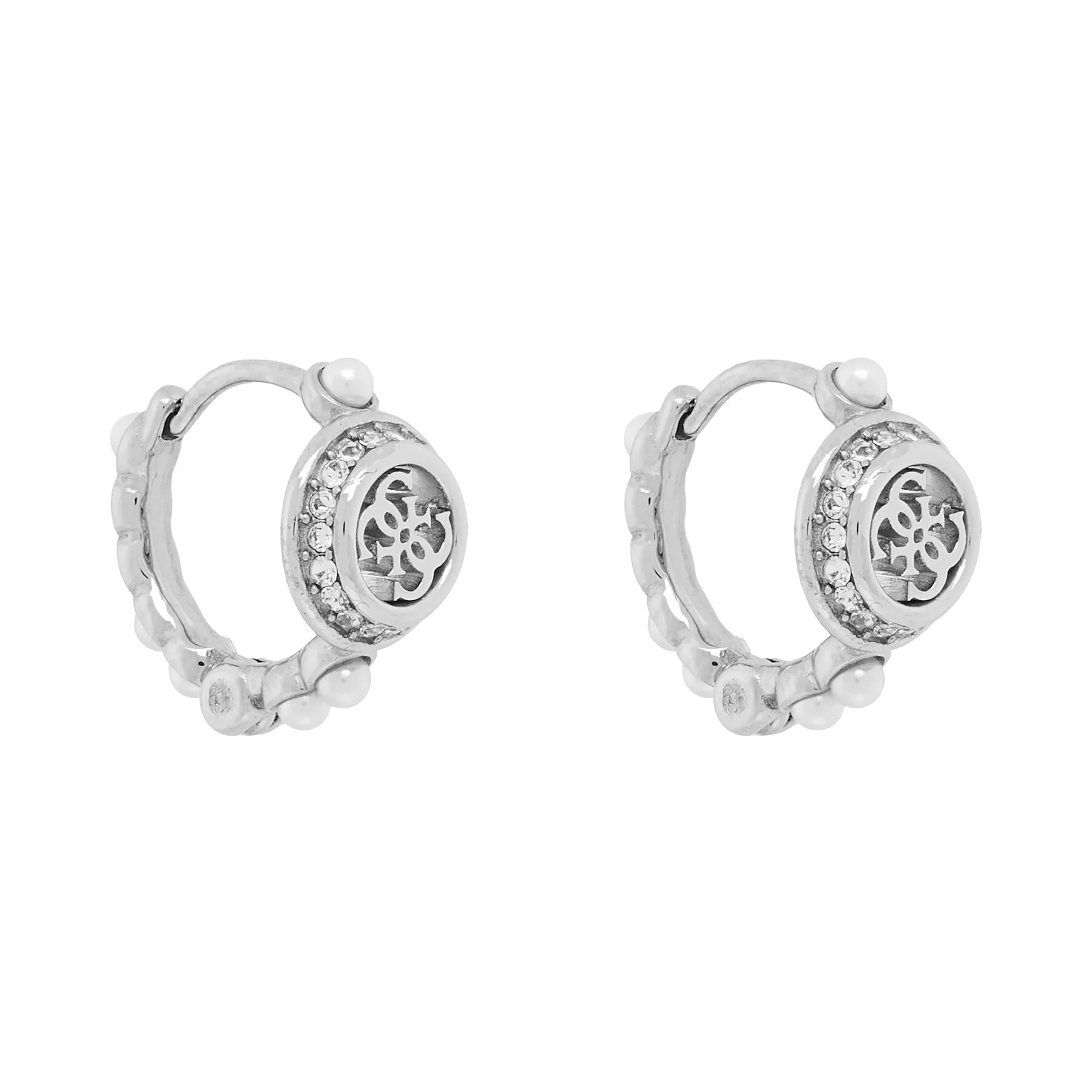 Обеци Guess JUBE05 518JW сребристи