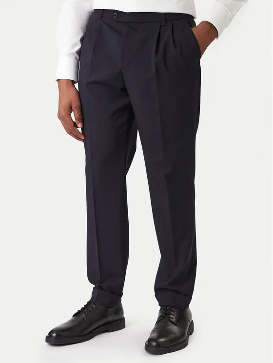 BOSS Текстилни панталони C-Perin-DPL 50545822 Тъмносин Tapered Fit – Мъжки текстилни панталони