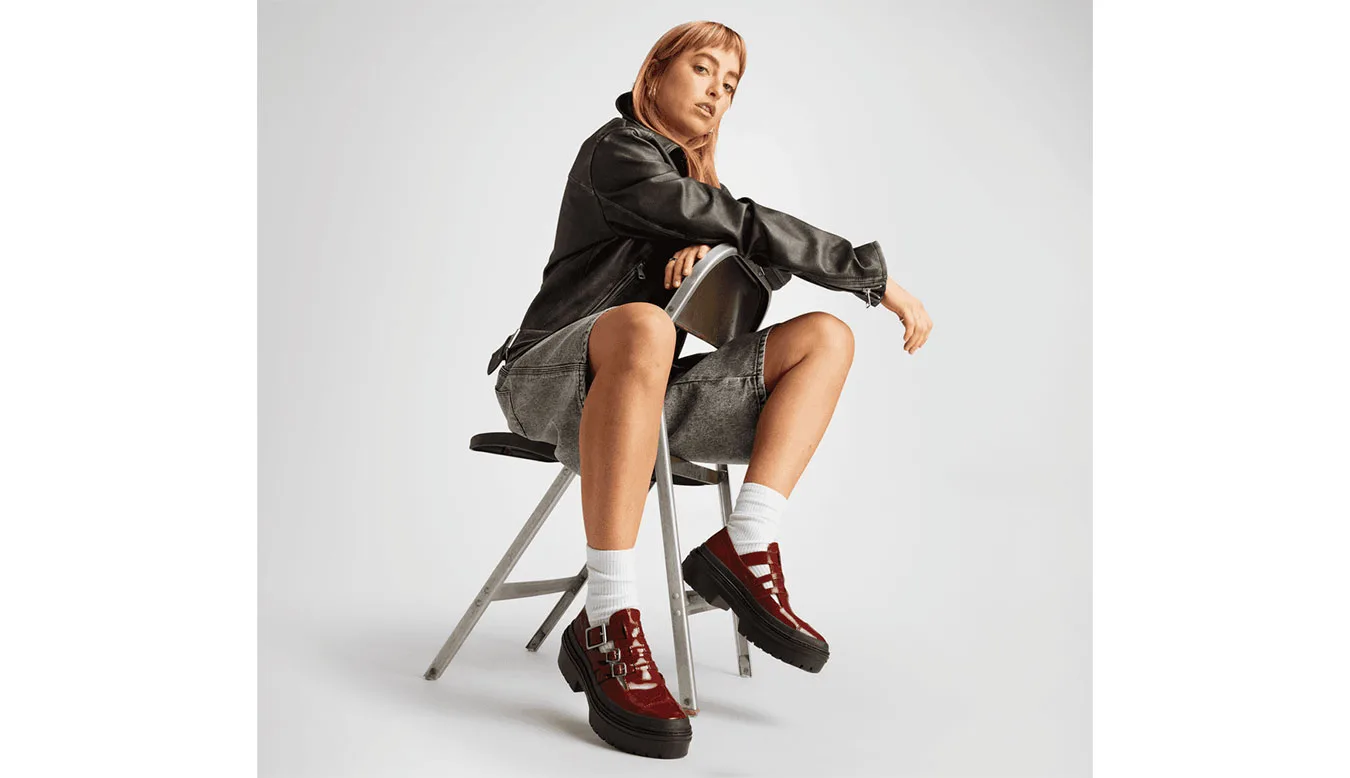 Дамски балеринки Converse Chuck Taylor All Star Lugged Heel Mary червени – Vermelho