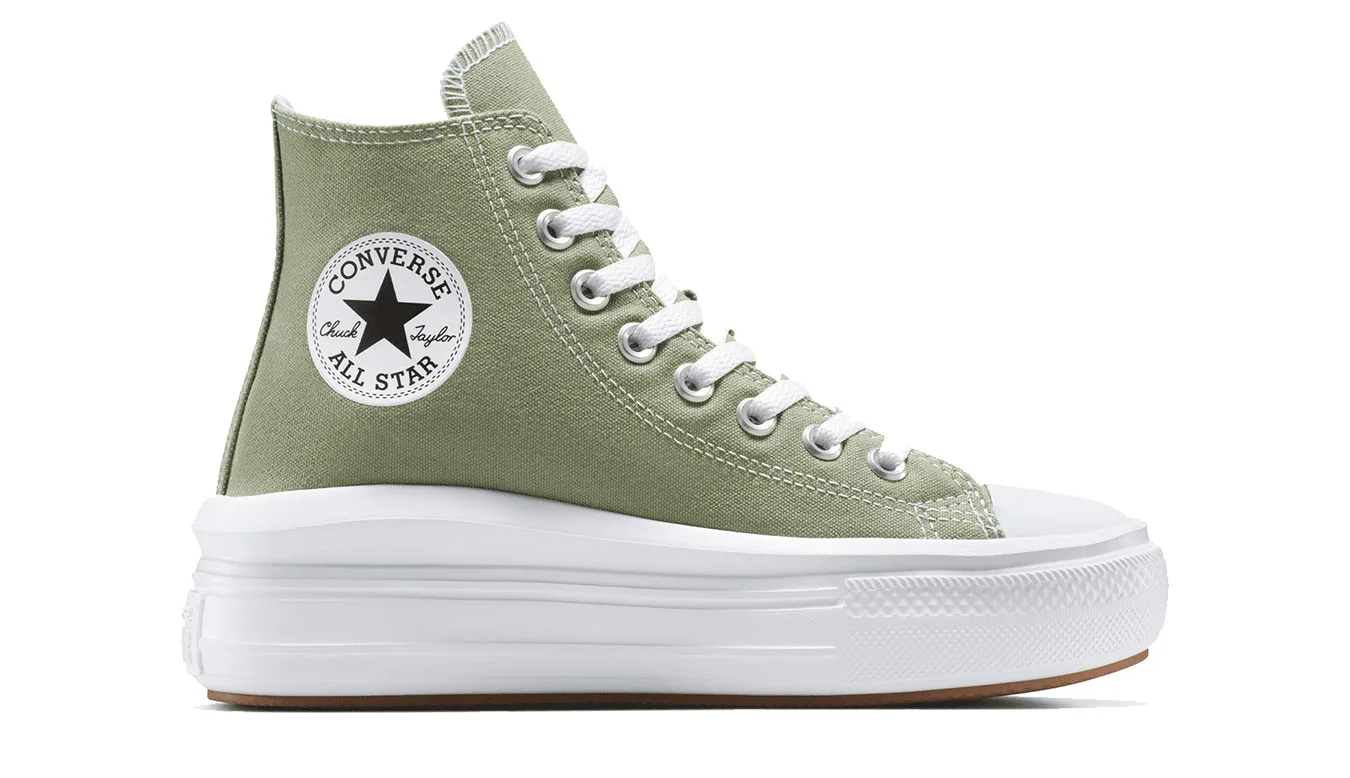 Дамски кецове Converse Chuck Taylor All Star Move Platform зелени – Verde – Дамски ниски кецове