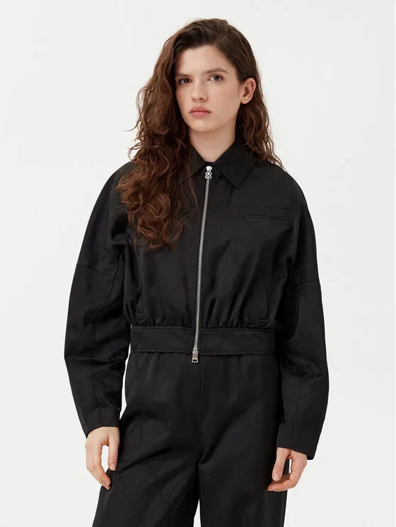 HUGO Преходно яке Aleria-1 50538791 Черен Regular Fit – Дамски преходни якета