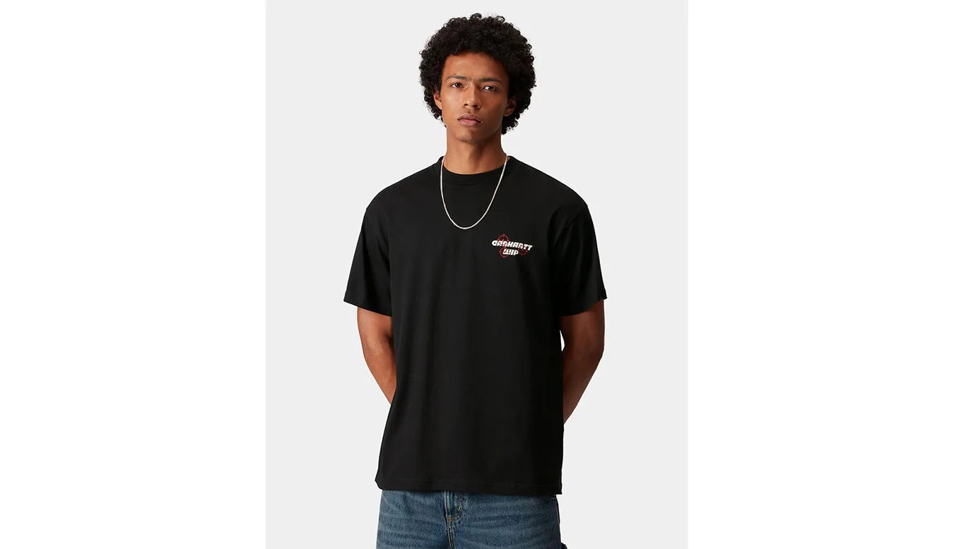 Carhartt WIP S/S Wiptopia T-Shirt Homens - Preto - I035492_89_XX-L - Size: L – Мъжки тениски
