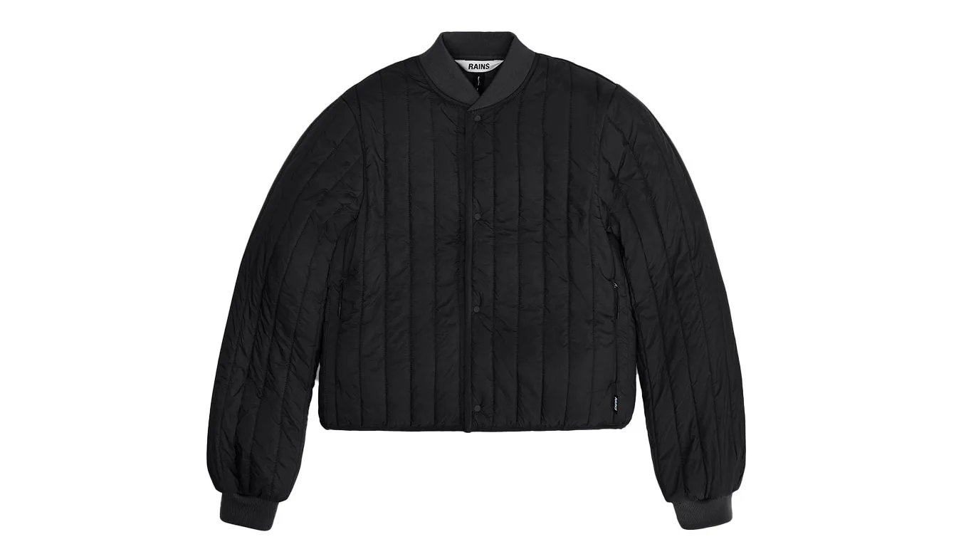 Rains Banja Liner Bomber W Jacket Mulheres - Preto - 21760-01 – Дамски якета и палта
