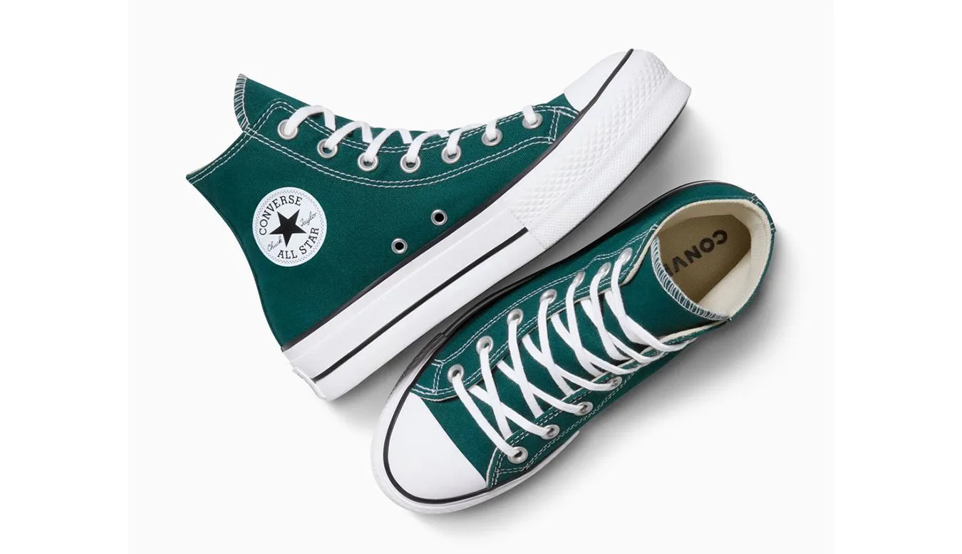 Дамски високи кецове Converse Chuck Taylor All Star Lift Platform A14510C зелени – Verde