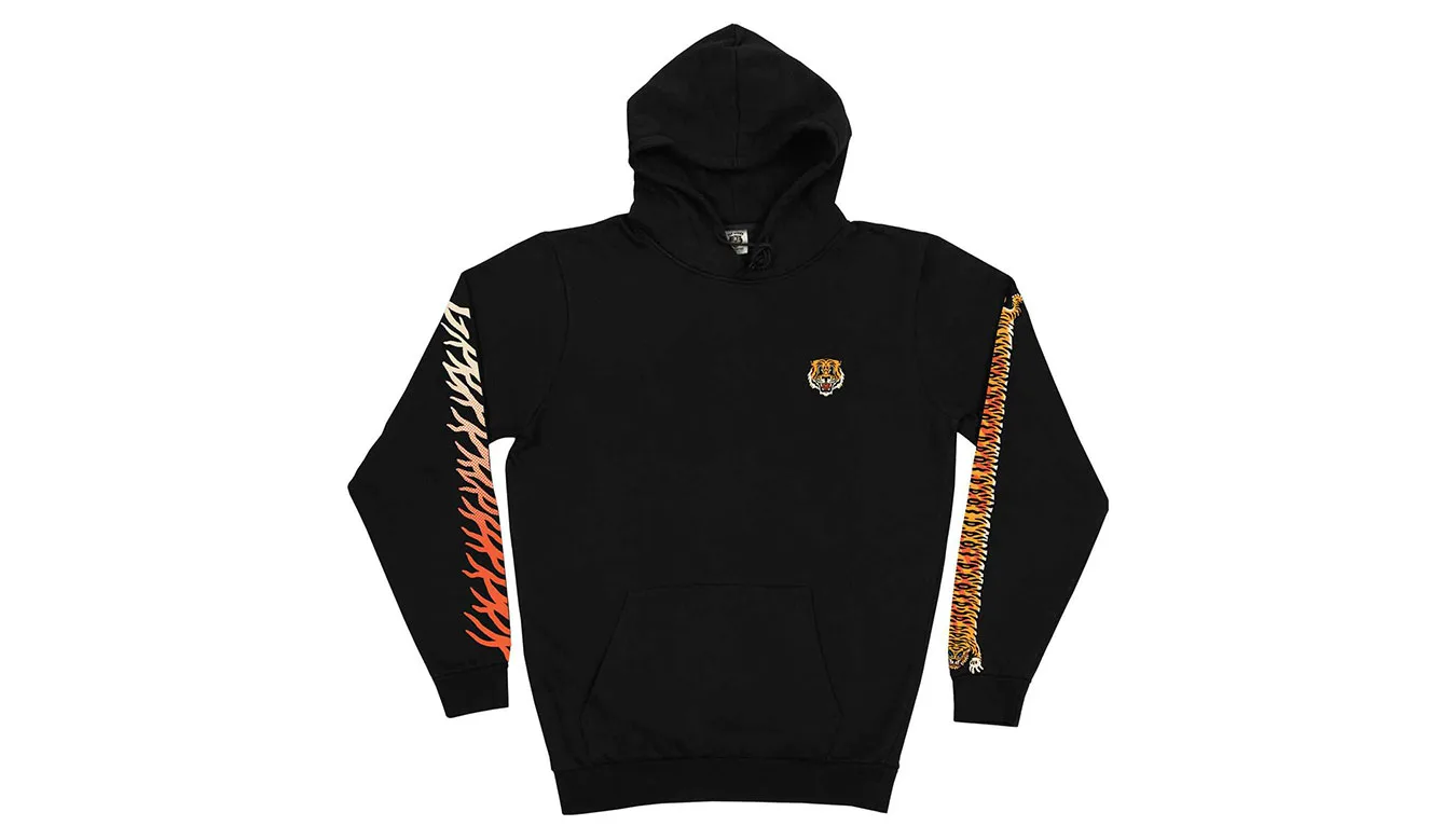 Мъжки суитшърт с качулка The Dudes Tiger Bear Classic Premium черен – Preto – Мъжки худита