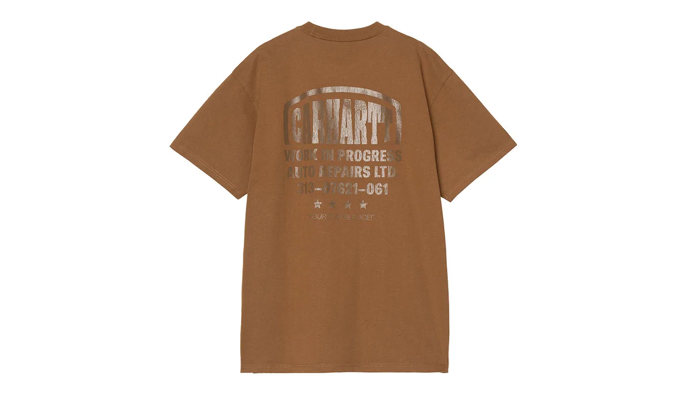 Carhartt WIP S/S Four Star T-Shirt Brown Homens - Castanho - I035443_HZ_XX – Мъжки тениски