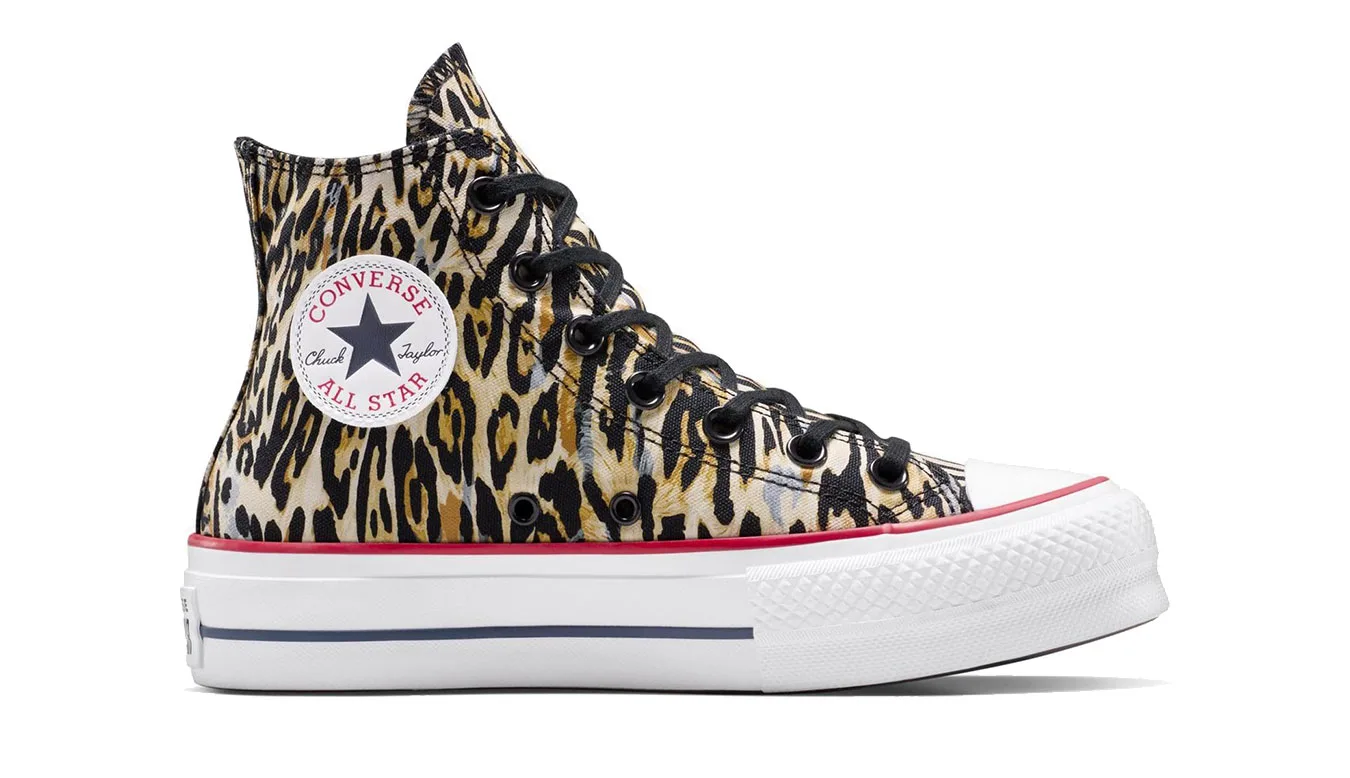 Converse Chuck Taylor All Star Lift Platform Leopard Black A15462C Mulheres - Preto - A15462C – Дамски маратонки