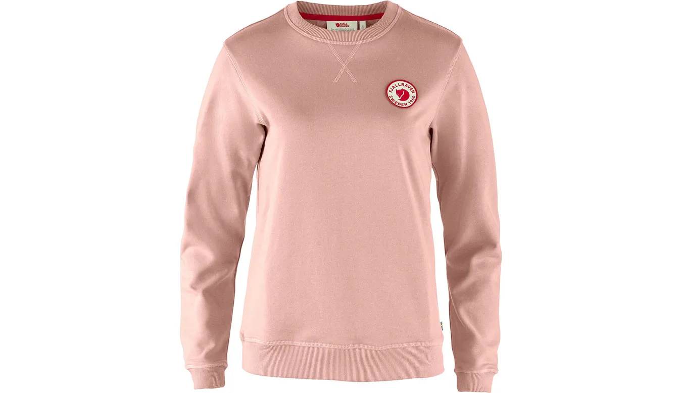 Дамски пуловер Fjällräven Logo Badge розов – Rosa – Дамски класически пуловери