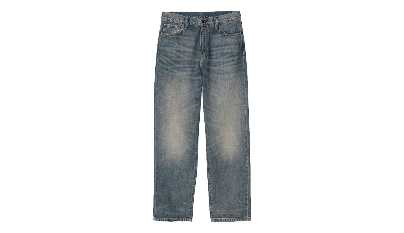 Мъжки панталон Carhartt WIP Aaron син – Azul – Мъжки текстилни панталони