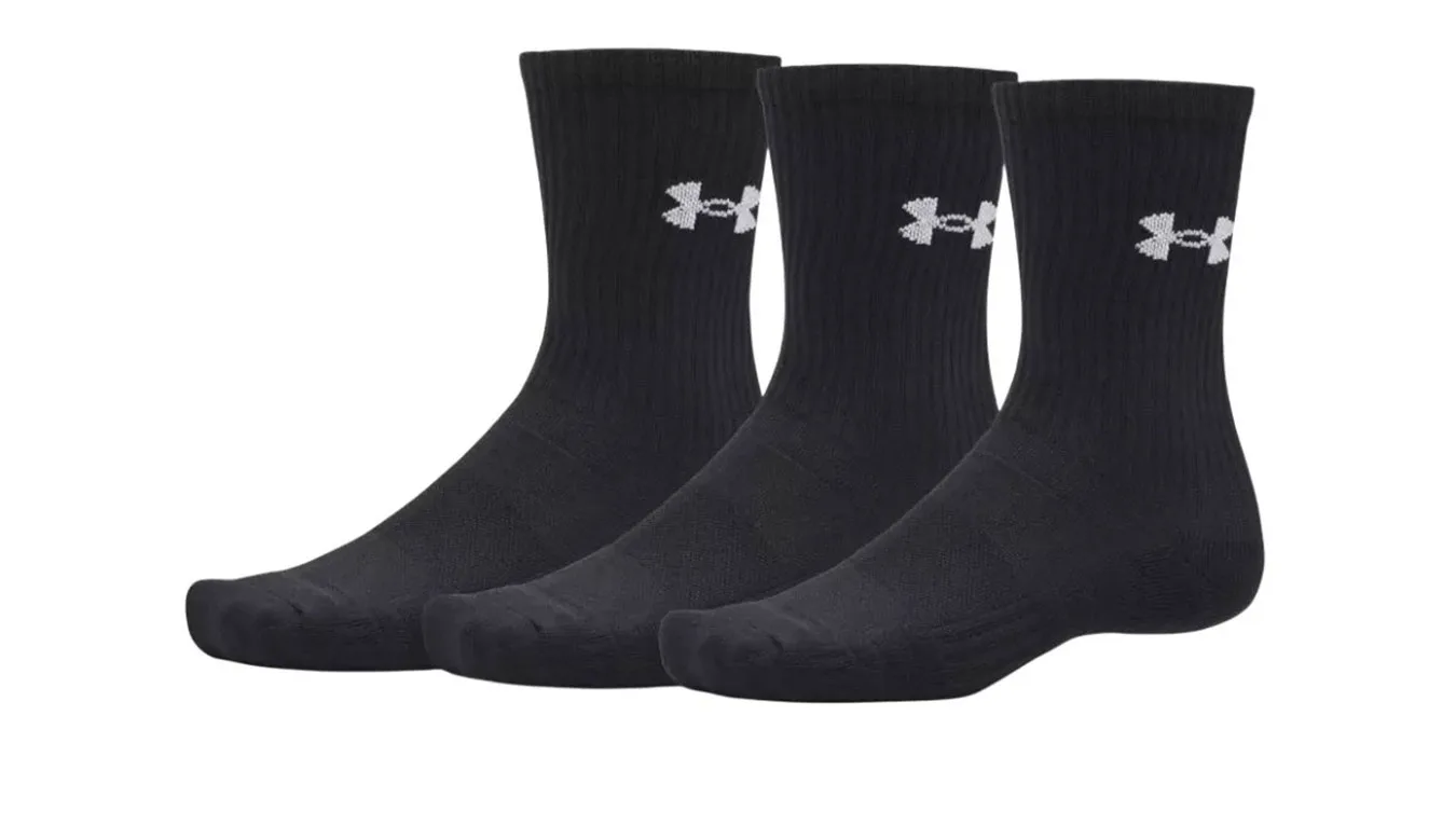 Чорапи Under Armour Performance Cotton 3p Crw черни – Preto – Чорапи унисекс