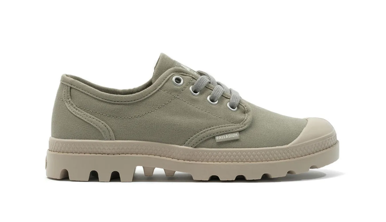 Дамски обувки Palladium Pampa Oxford зелени – Verde – Дамски равни затворени обувки