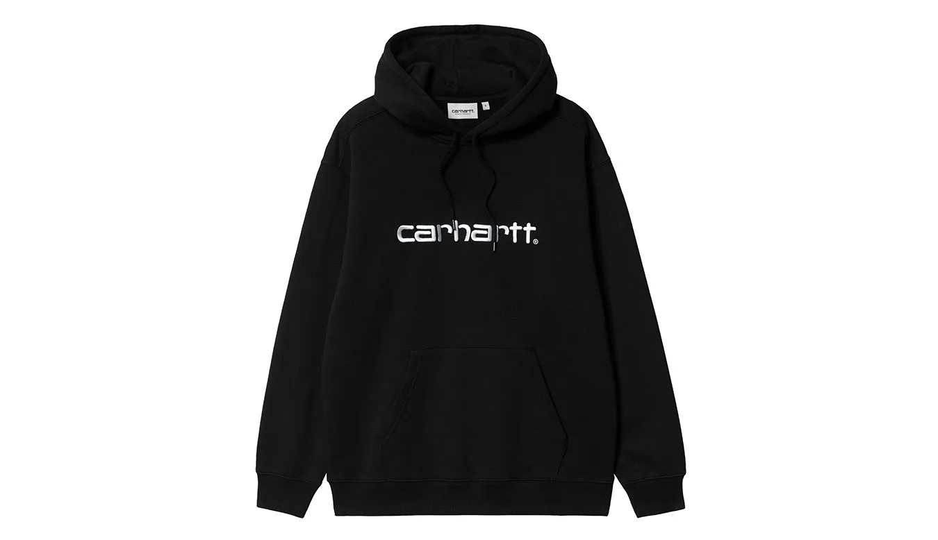Дамски суитшърт с качулка Carhartt WIP W' Hooded черен – Preto – Дамски худита