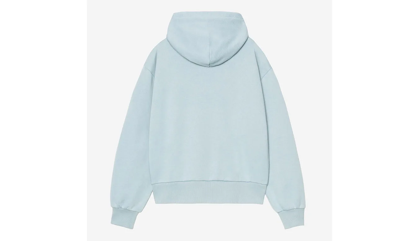 Дамски суитшърт с качулка Carhartt WIP W' Hooded Casey син – Azul – Дамски худита
