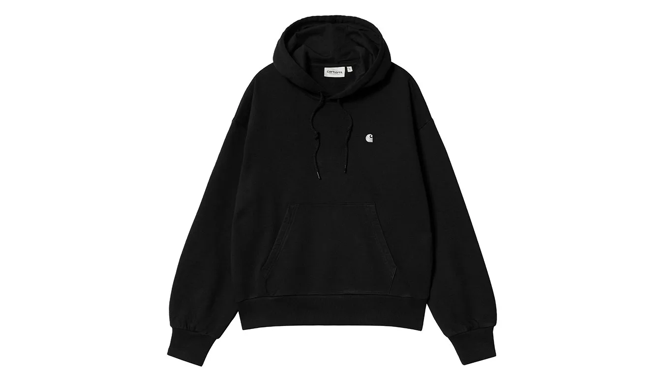 Дамски суитшърт с качулка Carhartt WIP W' Hooded Casey черен – Preto – Дамски худита