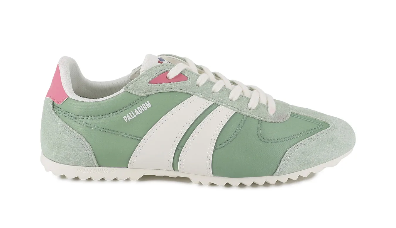Дамски обувки Palladium Pallaracer Flame зелени – Verde – Дамски равни затворени обувки