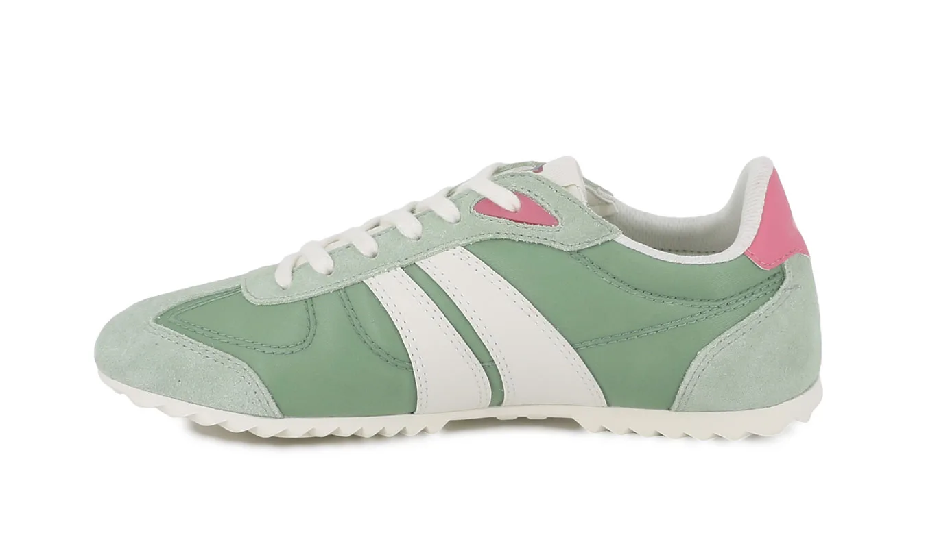 Дамски обувки Palladium Pallaracer Flame зелени – Verde – Дамски равни затворени обувки