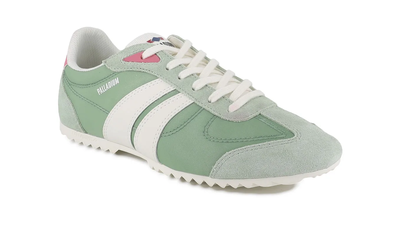 Дамски обувки Palladium Pallaracer Flame зелени – Verde – Дамски равни затворени обувки