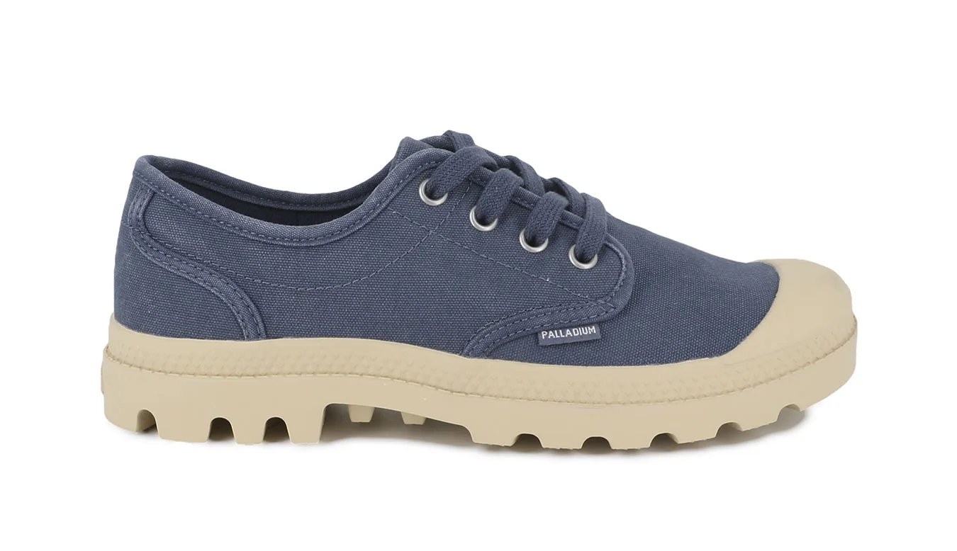 Дамски обувки Palladium Pampa Oxford 92351-481 сини – Azul – Дамски равни затворени обувки