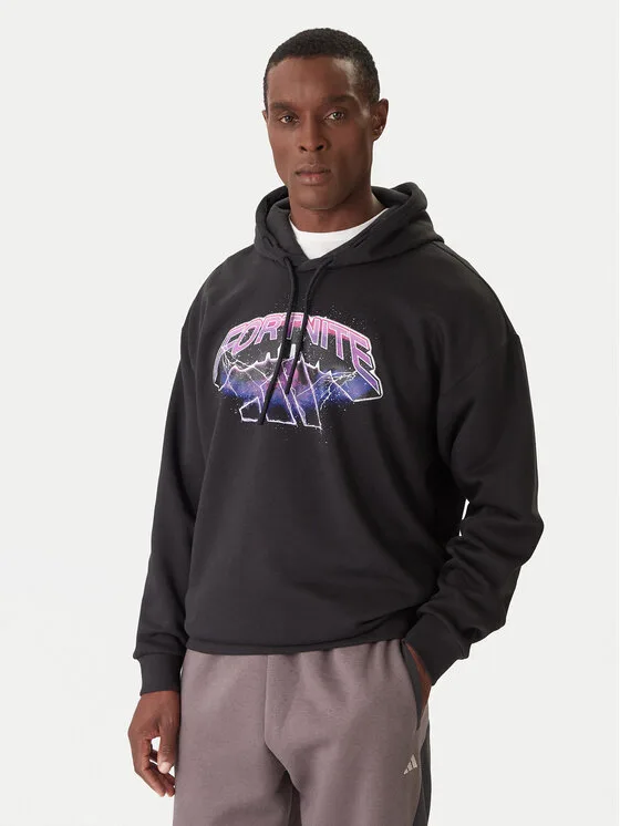 adidas Суитшърт Fortnite JV8018 Черен Regular Fit – Мъжки суитшърти без цип
