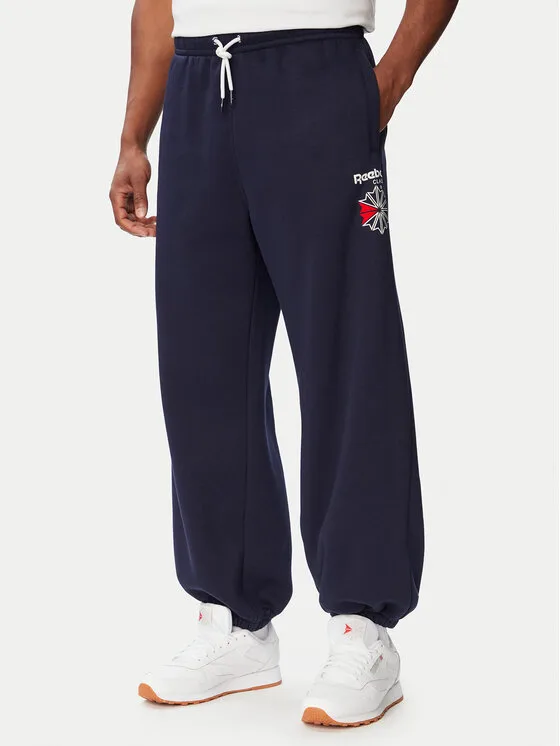 Reebok Долнище анцуг Eryk RK25733CCM Тъмносин Regular Fit – Мъжки спортни панталони