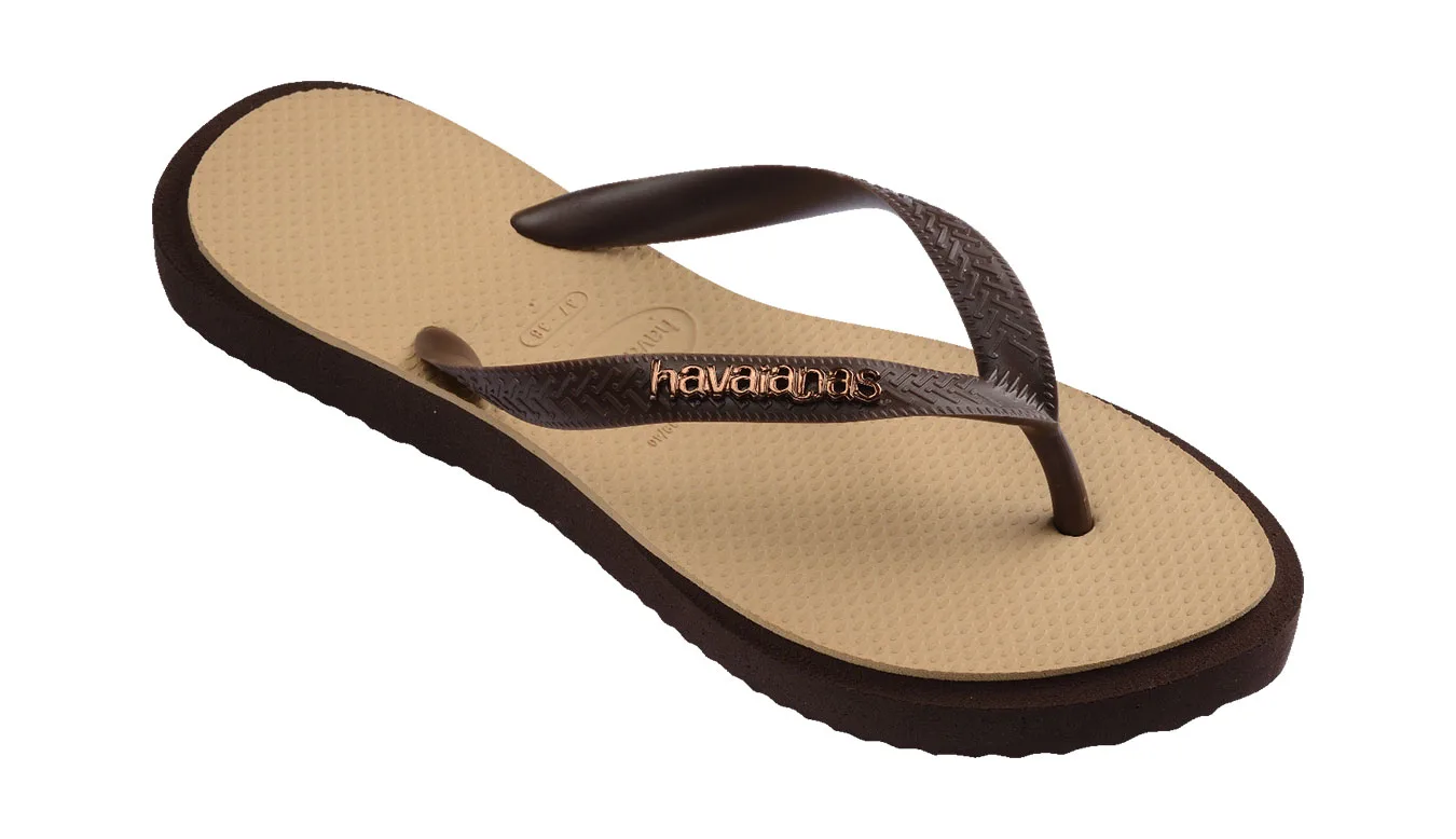 Havaianas Top Point Fusion Mulheres - Castanho - H4150172-1859-BRA-39/40 - Size: BRA-39/40 – Дамски чехли