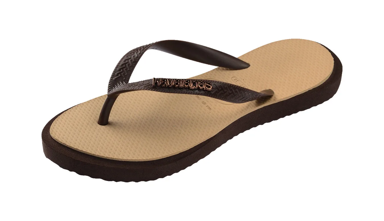 Havaianas Top Point Fusion Mulheres - Castanho - H4150172-1859-BRA-39/40 - Size: BRA-39/40 – Дамски чехли