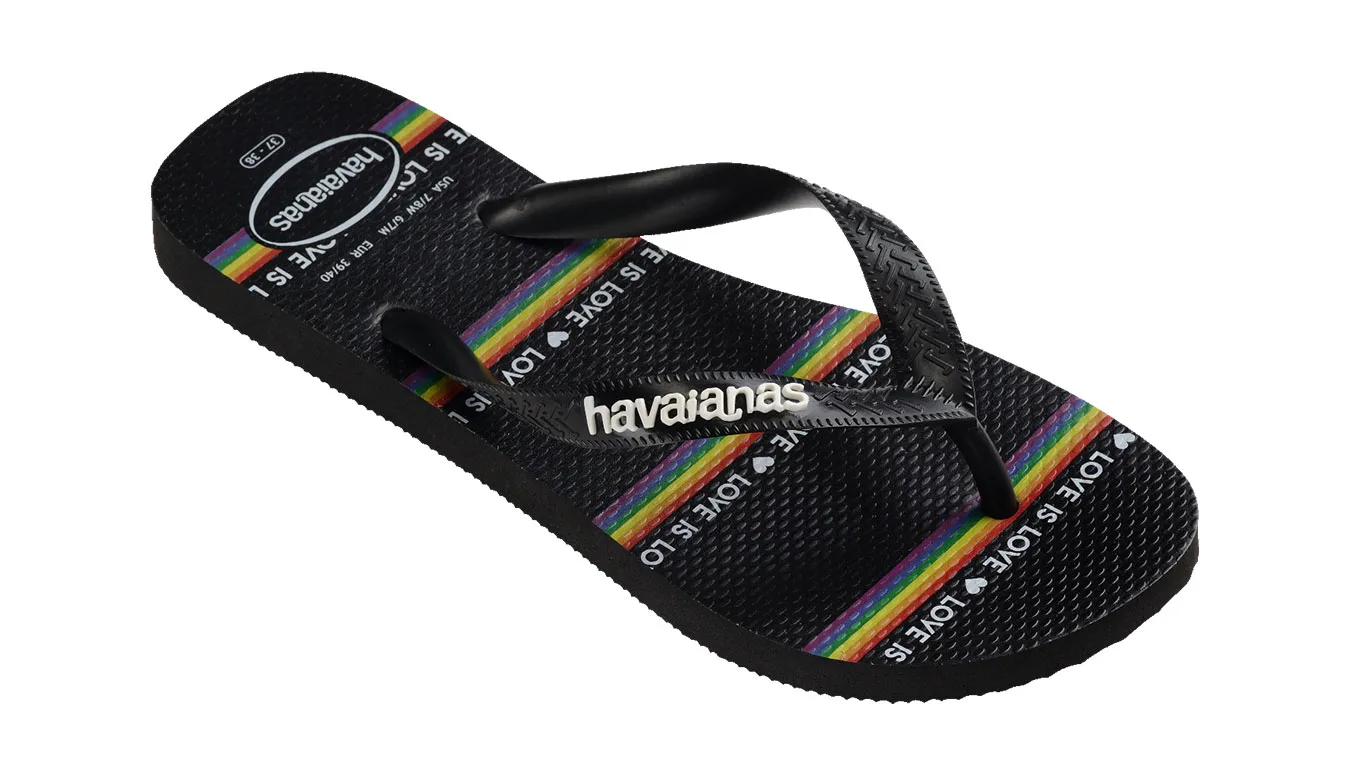 Havaianas Top Pride Unisex - Preto - H4146673-4058 – Чехли