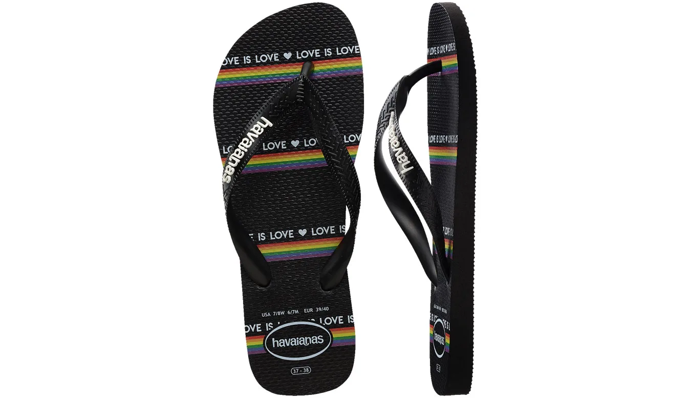 Havaianas Top Pride Unisex - Preto - H4146673-4058 – Чехли
