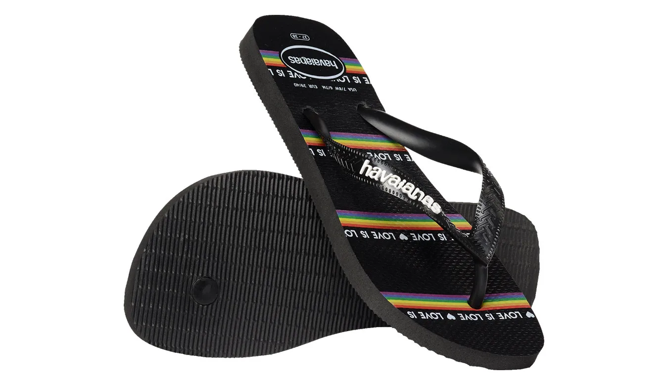 Havaianas Top Pride Unisex - Preto - H4146673-4058 – Чехли