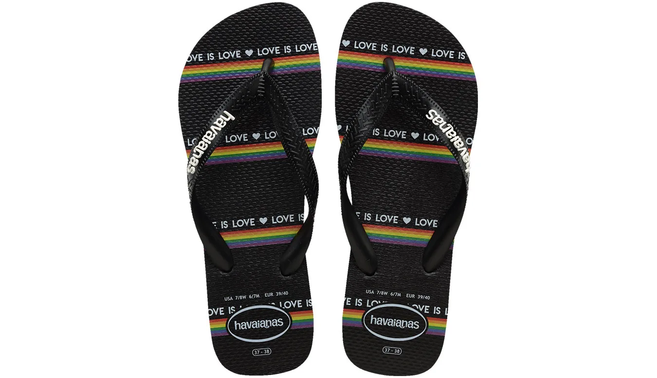 Havaianas Top Pride Unisex - Preto - H4146673-4058 – Чехли