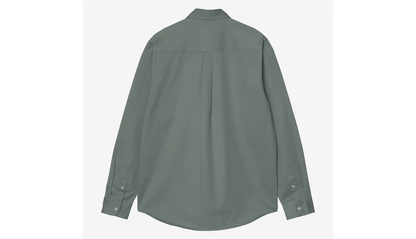 Carhartt WIP L/S Madison Shirt Green Homens - Verde - I023339_3HL_XX – Мъжки ризи
