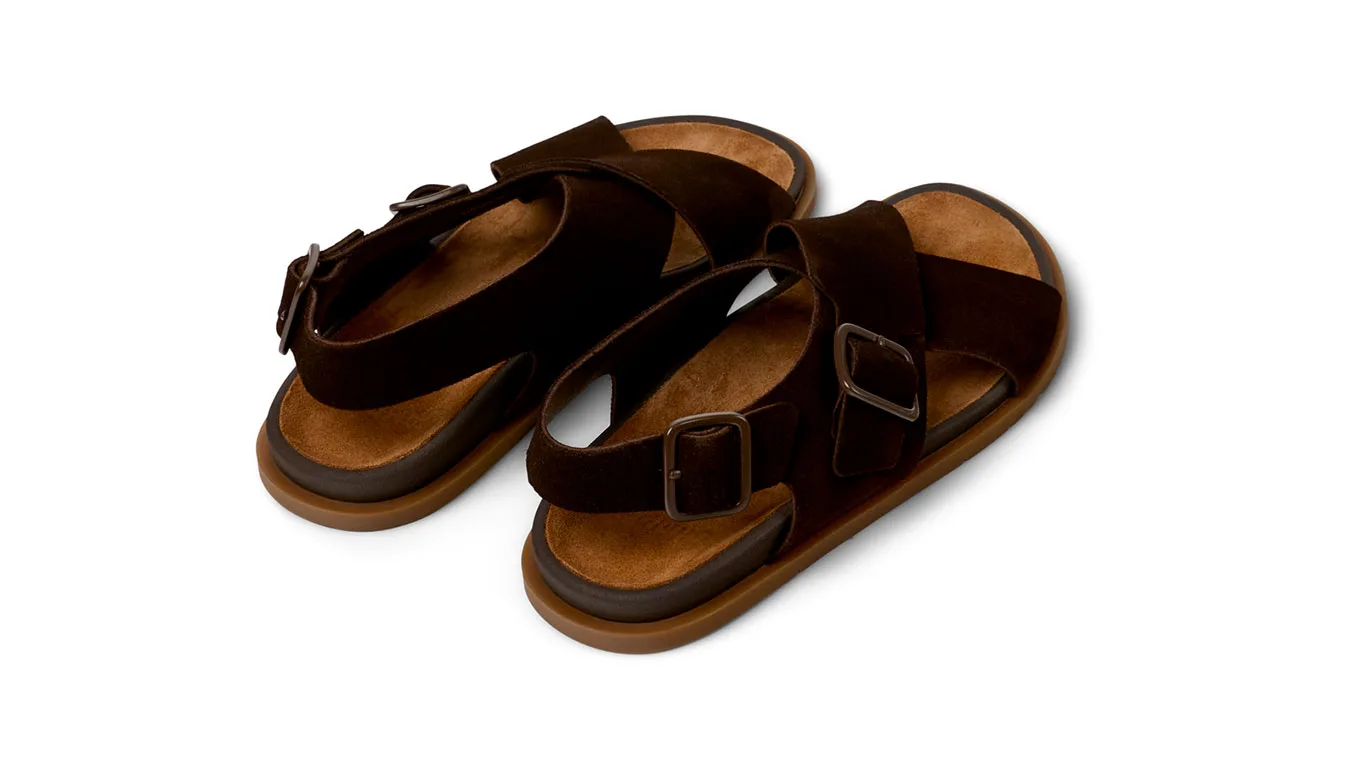 Мъжки сандали Camper Lluc Sandal кафяви – Castanho