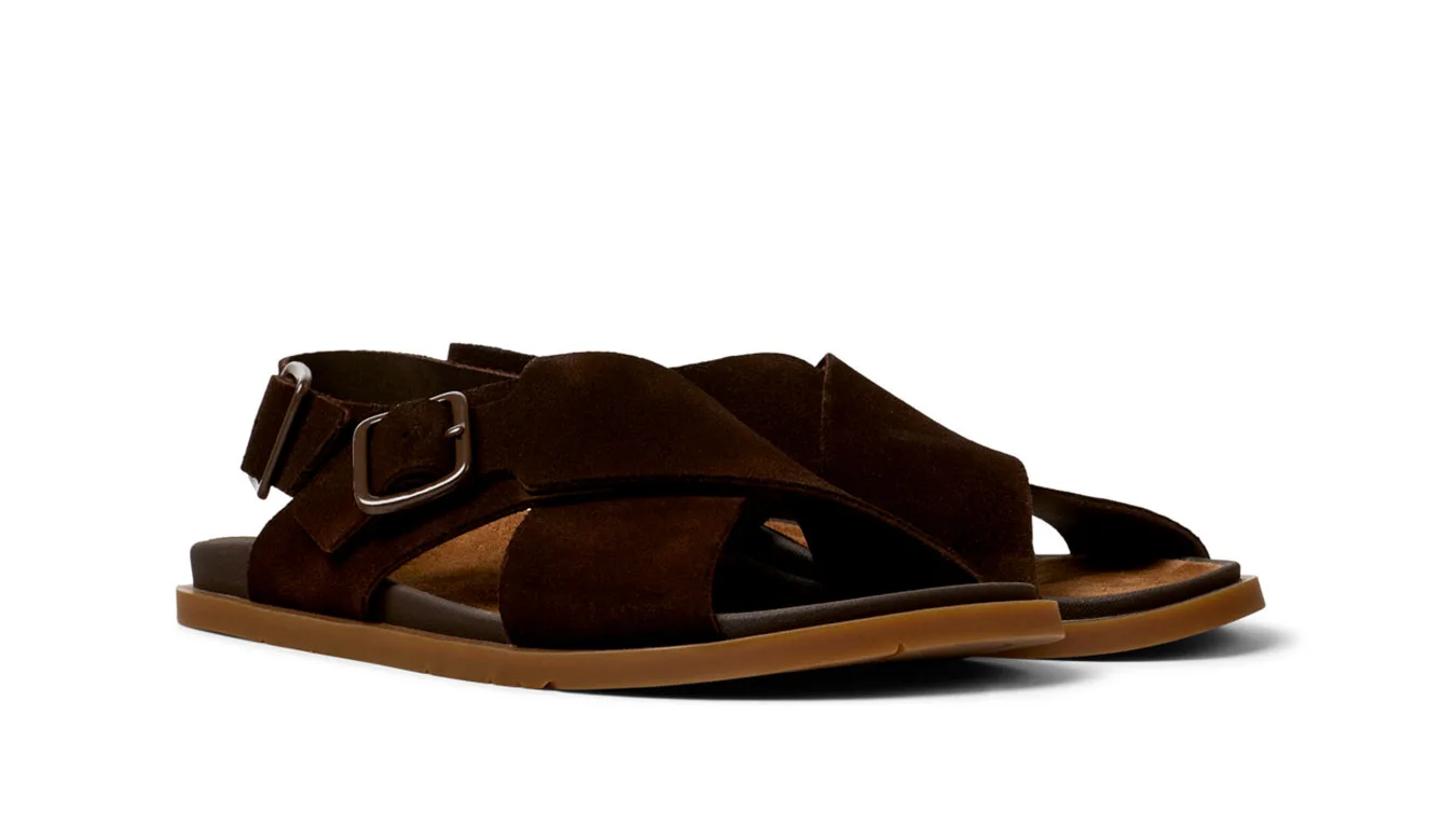 Мъжки сандали Camper Lluc Sandal кафяви – Castanho