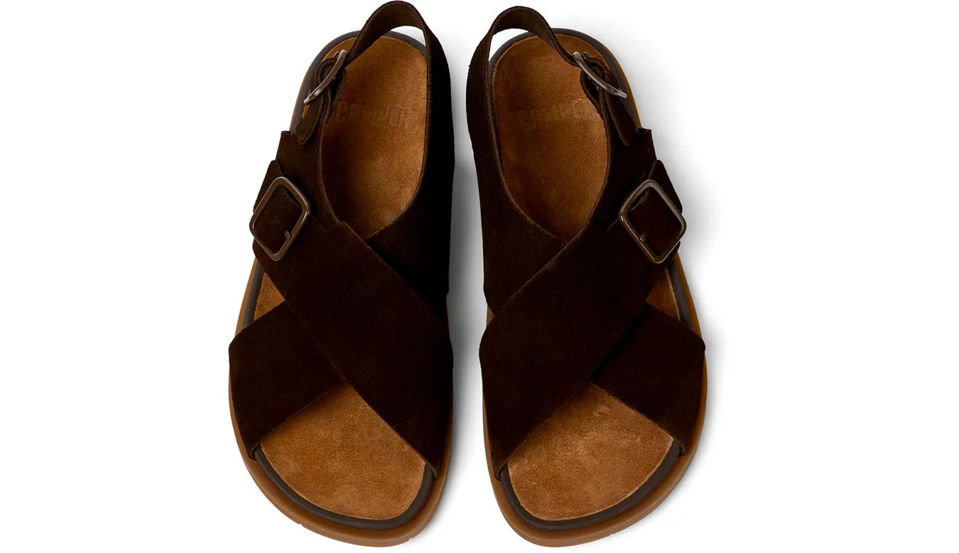 Мъжки сандали Camper Lluc Sandal кафяви – Castanho