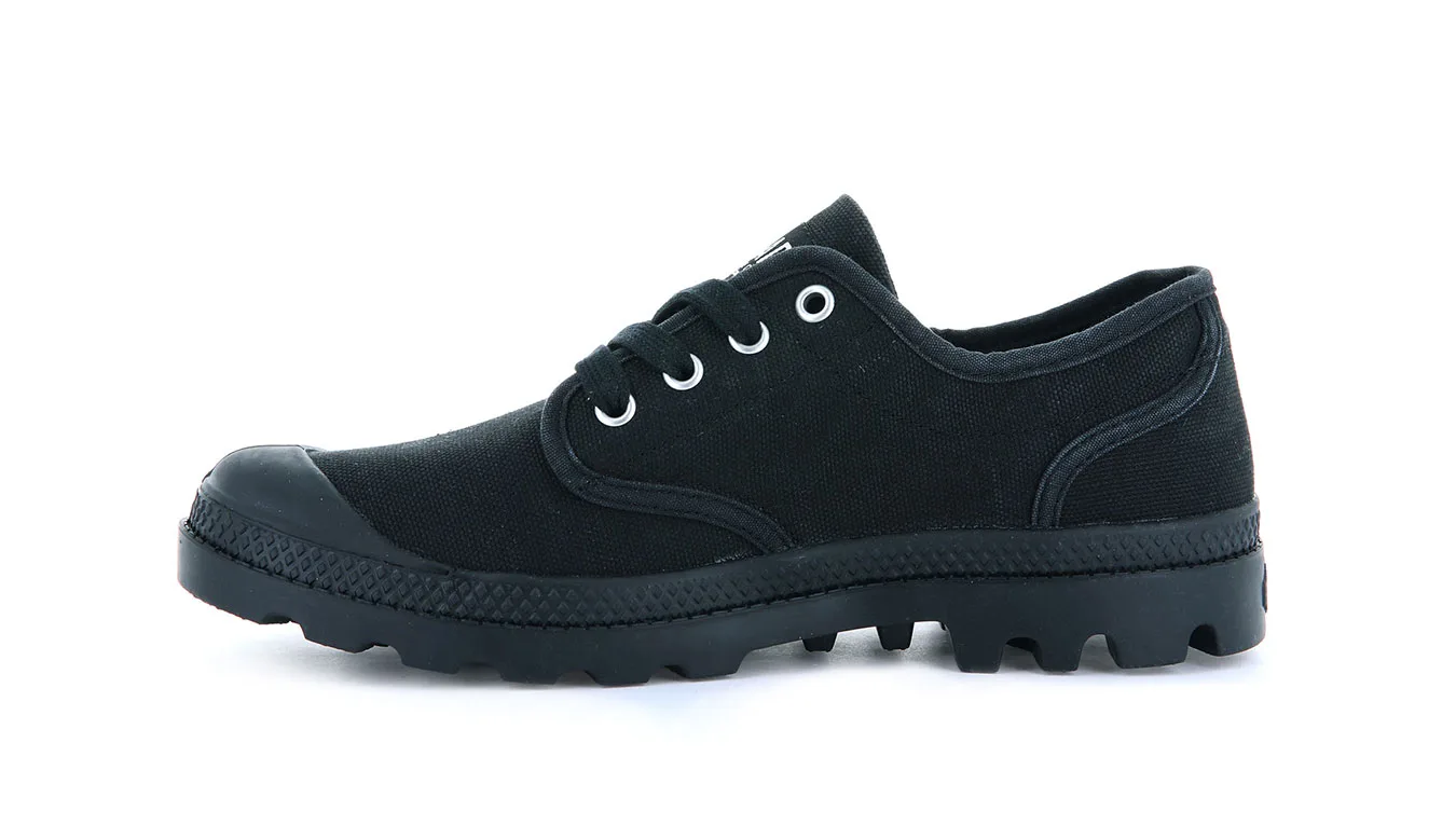 Дамски обувки Palladium Pampa Oxford 92351-008 черни – Preto – Дамски равни затворени обувки