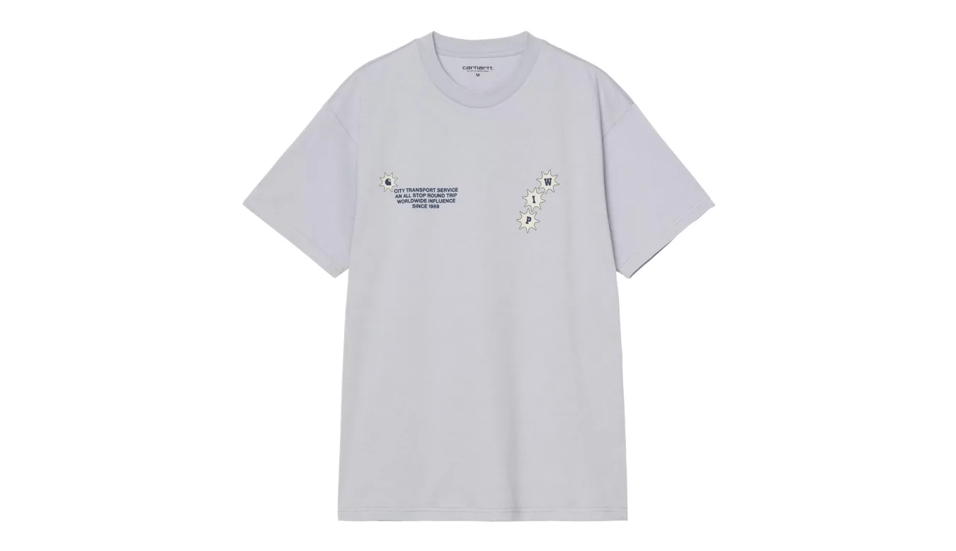 Carhartt WIP S/S C Trip T-Shirt Mirror Homens - Cinza - I036233_1NK_XX – Мъжки тениски