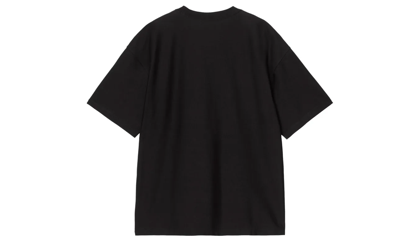Carhartt WIP S/S WIP Label T-Shirt Black Homens - Preto - I036180_89_XX-XL - Size: XL – Мъжки тениски