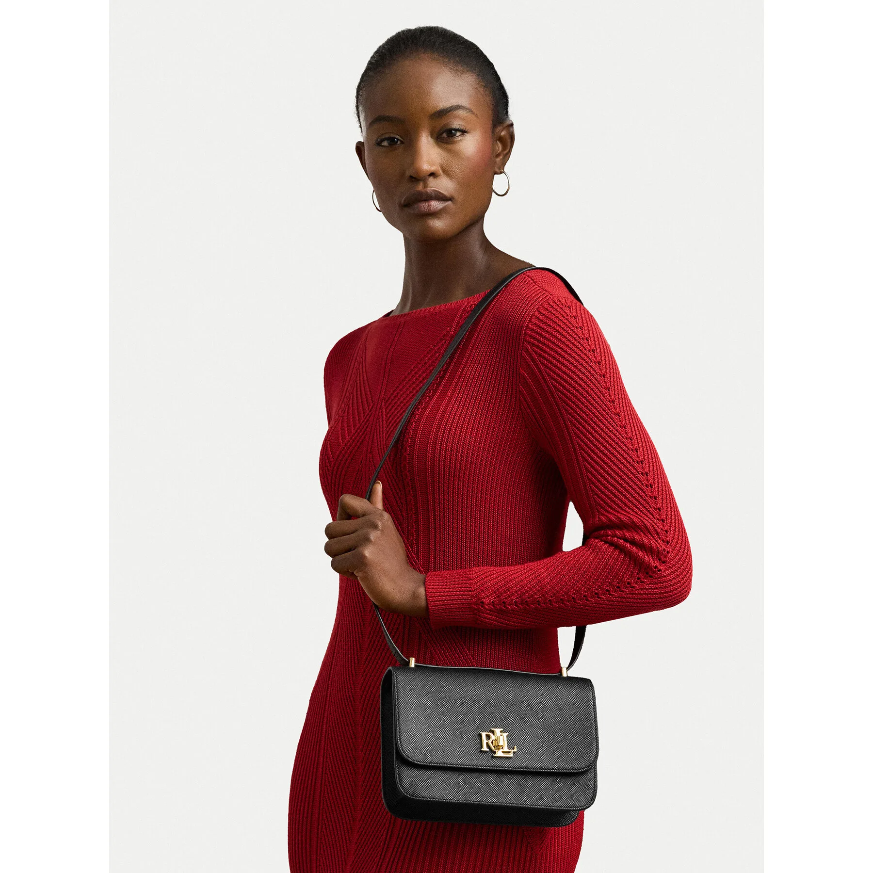 Дамска чанта LAUREN RALPH LAUREN 431974272002 Черен – Дамски чанти тип плик