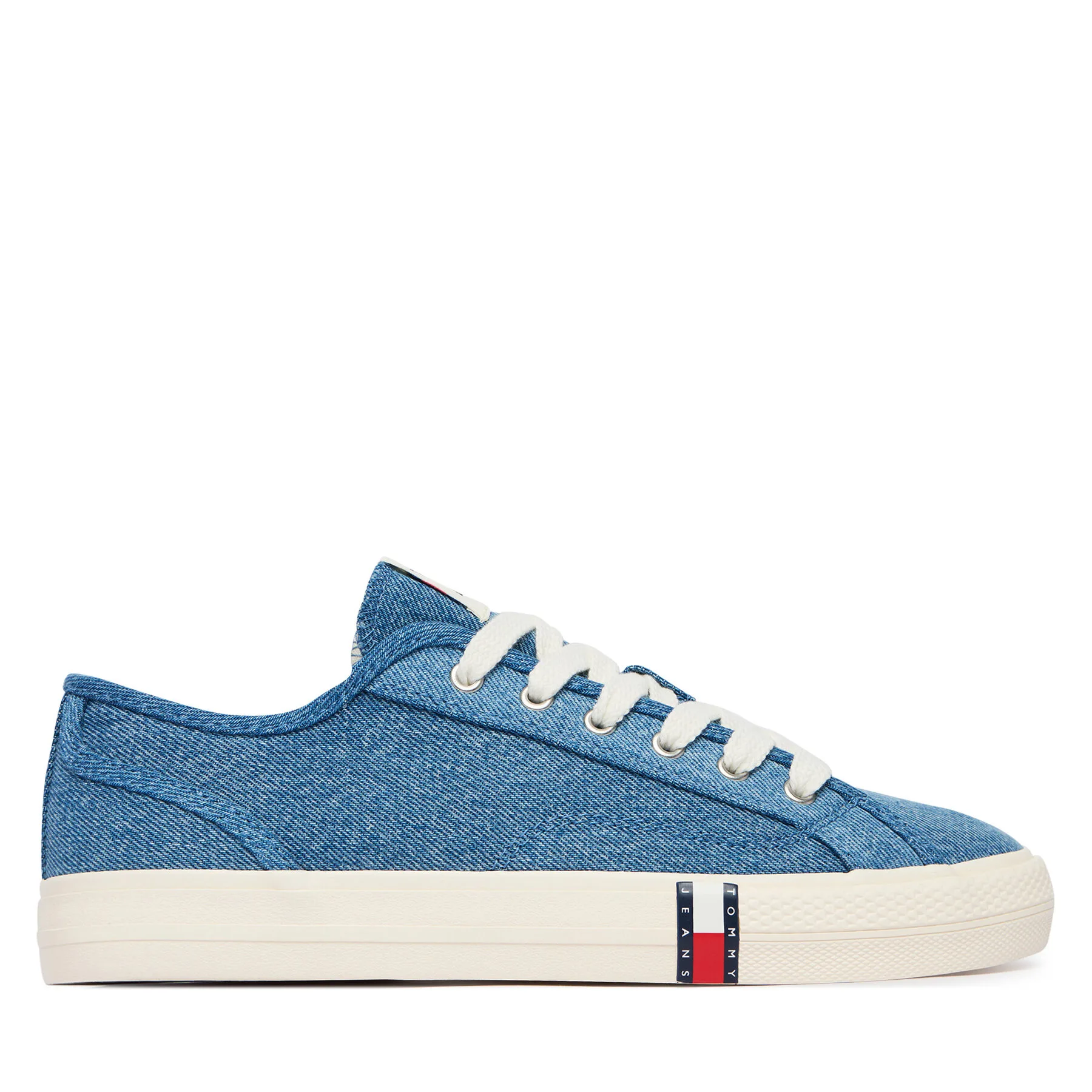 Гуменки Tommy Jeans Archive Y2K Denim EN0EN03033 Син – Дамски ниски кецове