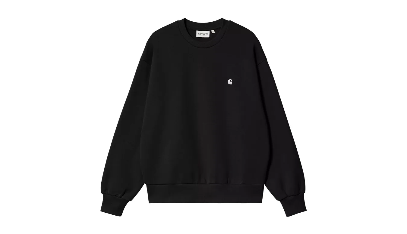 Дамски суитшърт Carhartt WIP W' Casey черен – Preto – Дамски суитшърти без цип