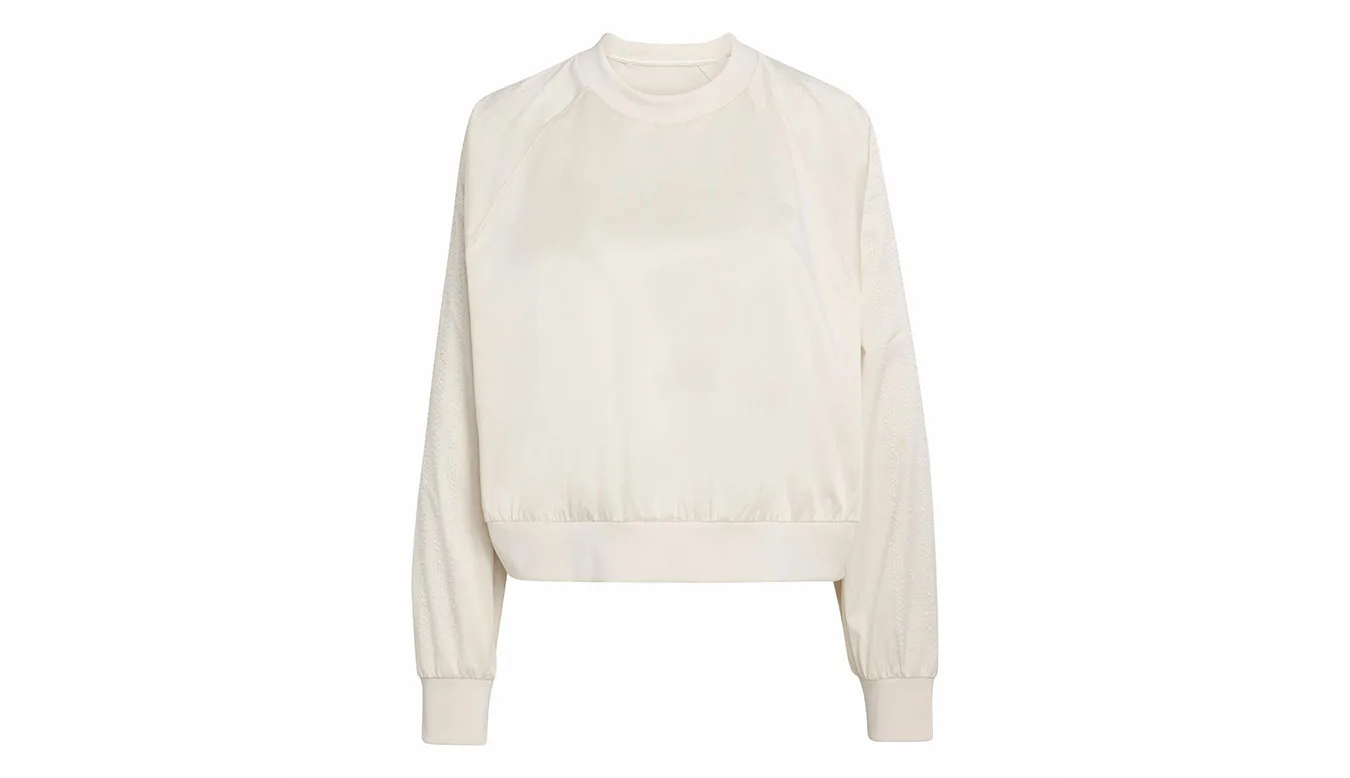 Дамски суитшърт adidas Originals Pearl Offwhite кремав – Branco sujo – Дамски суитшърти без цип
