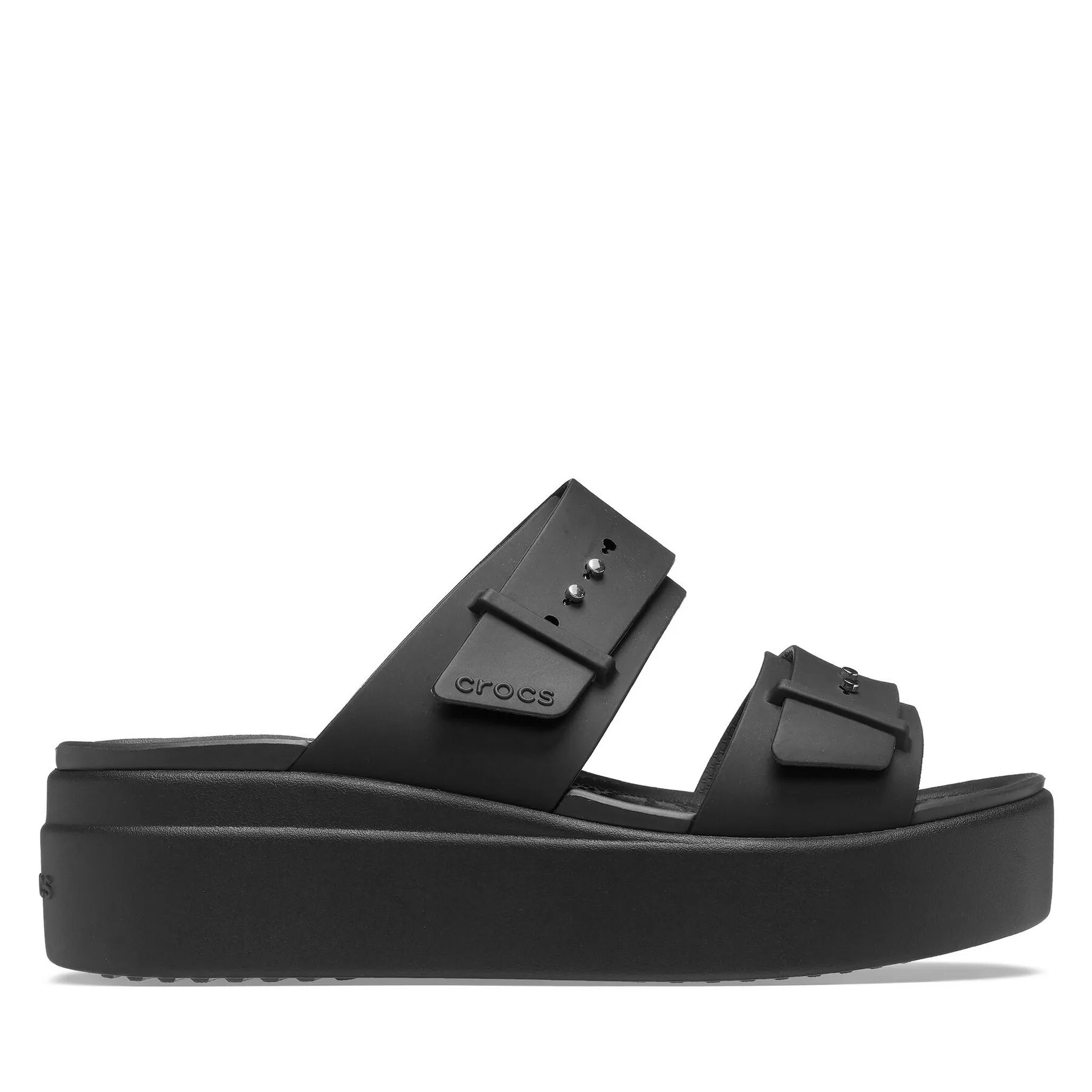 Чехли Crocs Brooklyn Sandal Lowwdg 207431 Черен – Дамски чехли