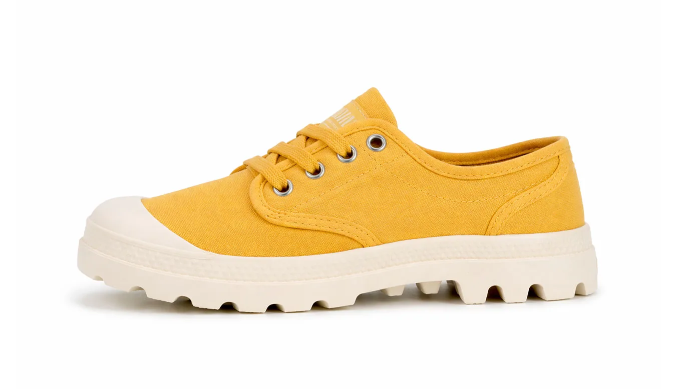 Дамски обувки Palladium Pampa Oxford жълти – Amarelo – Дамски равни затворени обувки