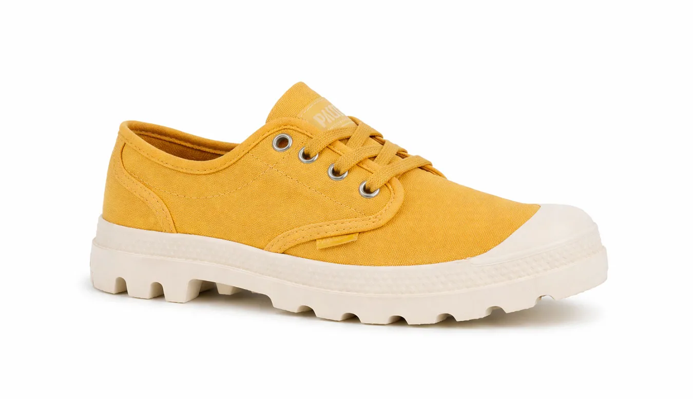 Дамски обувки Palladium Pampa Oxford жълти – Amarelo – Дамски равни затворени обувки