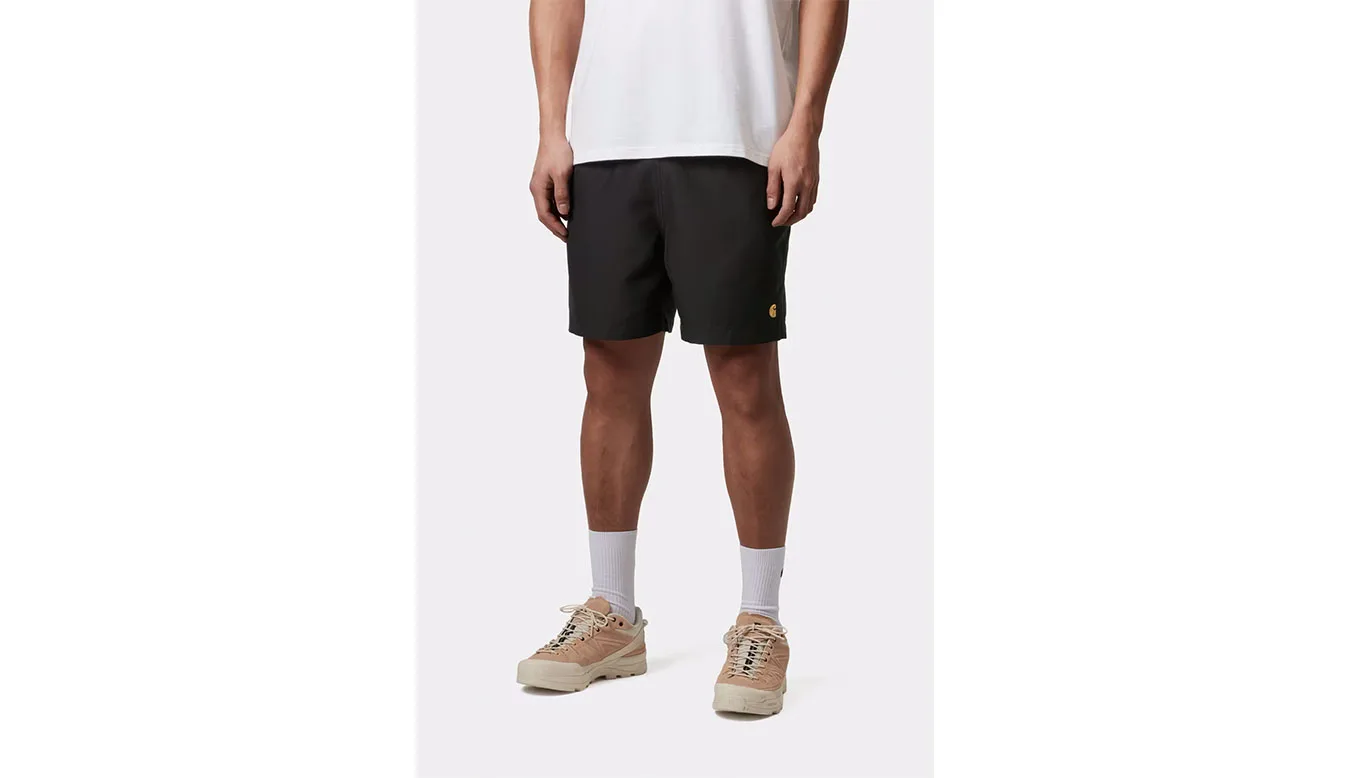 Carhartt WIP Chase Swim Trunk Black I035062_00F_XX Homens - Preto - I035062_00F_XX-S - Size: S – Мъжки бански
