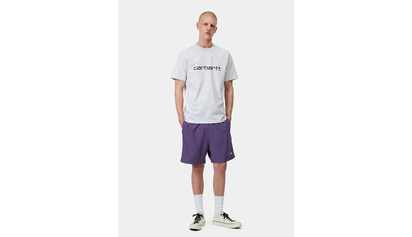 Carhartt WIP Chase Swim Trunk Purple I035062_3RK_XX Homens - Roxo - I035062_3RK_XX-S - Size: S – Мъжки бански