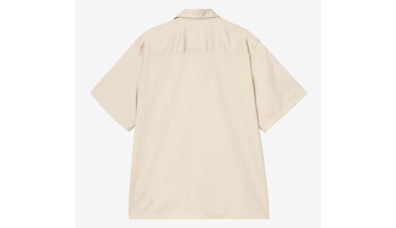 Carhartt WIP S/S Delray Shirt Offwhite Homens - Branco sujo - I031465_3M7_XX – Мъжки ризи