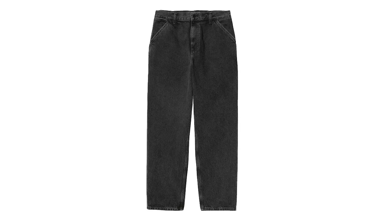 Carhartt WIP Single Knee Pant Black I032024_89_06 Homens - Preto - I032024_89_06 – Мъжки панталони